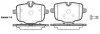 Колодки тормозные диск. задн. (пр-во Remsa) BMW 5F10 5G30 7G11 (P15333.00) WOKING P1533300 (фото 1)