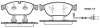 Колодки тормозные диск. перед. (пр-во Remsa) Audi A6 A7 13>18 A8 11>18 (P15413.02) WOKING P1541302 (фото 1)