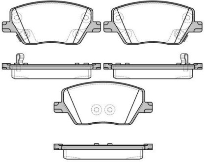 Колодки тормозные диск. перед. (Remsa) Fiat Tipo 15> (P17953.02) WOKING P1795302