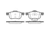 Колодки тормозные диск. перед. (пр-во Remsa) Volvo S60 i 2.0 00-10,Volvo S60 i 2.3 00-10 (P6133.00) WOKING P613300 (фото 1)