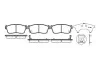 Колодки тормозные диск. перед. (пр-во Remsa) Toyota Avensis 2,4i 03>08 / Hilux 05>08 (P6243.02) WOKING P624302 (фото 1)