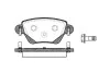 Колодки тормозные диск. задн. (пр-во Remsa) Ford Mondeo III Bosch ver. (P6773.00) WOKING P677300 (фото 1)
