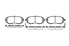 Колодки тормозные диск. перед. (пр-во Remsa) Subaru Forester 02> 08> / Impreza 00> 08> / Legasy, Outback 03> 08> (P8513.02) WOKING P851302 (фото 1)