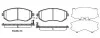 Колодки тормозные диск. перед. (пр-во Remsa) Subaru Forester 08> 13>, Impreza 08> 12>, Legasy 09> 13>, XV 12> (P8513.04) WOKING P851304 (фото 1)