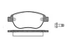 Колодки тормозные диск. перед. (пр-во Remsa) PSA Berlingo Partner I / C4 I 206 207 307 / Doblo I Bosch ver. (P9413.00) WOKING P941300 (фото 1)