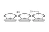 Колодки тормозные диск. перед. (пр-во Remsa) Citroen Nemo 1.4 08-,Citroen Nemo 1.4 09- (P9583.01) WOKING P958301 (фото 1)