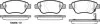 Колодки тормозные диск. перед. (пр-во Remsa) Fiat Doblo I 1,3Mjet 1,9JTD 05>10 / Opel Corsa D 08> (P9583.31) WOKING P958331 (фото 1)
