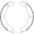 Колодки тормозные бараб. задн. (Remsa) MB A-class (W169) 1.5i 1.7i (04-12) (Z4093.01) WOKING Z409301 (фото 1)