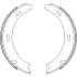 Колодки тормозные бараб. задн. (пр-во Remsa) MB A-class (W169) 1.5i 1.7i (04-12) (Z4093.01) WOKING Z409301 (фото 1)