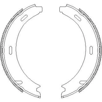 Колодки тормозные бараб. задн. (пр-во Remsa) MB A-class (W169) 1.5i 1.7i (04-12) (Z4093.01) WOKING Z409301