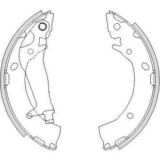 Колодки тормозные бараб. задн. (пр-во Remsa) Hyundai Getz 1,1-1,6i 1,5d (Z4203.00) WOKING Z420300