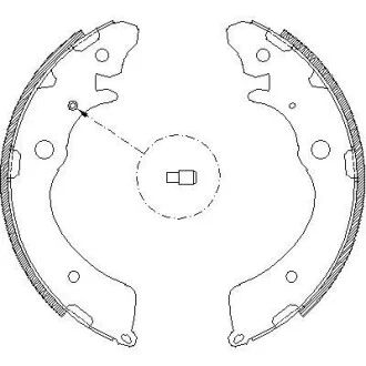 Тормозные колодки зад. Honda Accord III/IV 85-93/Suzuki Jimny 98-(Akebono) WOKING Z4383.00