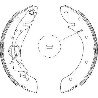 Колодки гальмівні. задн. (пр-во Remsa) Citroen Berlingo 1.6 08-,Peugeot 206 sw 1.4 02- (Z4419.00) WOKING Z441900