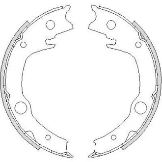 Колодки стоянкового гальма (пр-во Remsa) Toyota Avensis >08 Corolla >07 (Z4729.00) WOKING Z472900