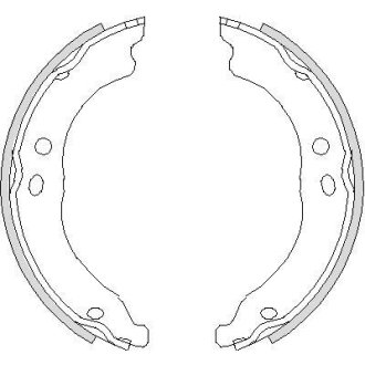 Колодки стоянкового гальма (Remsa) PSA Boxer Jumper, Fiat Ducato 06> (Z4750.00) WOKING Z475000