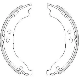 Колодки стояночного тормоза (пр-во Remsa) PSA Boxer Jumper, Fiat Ducato 06> (Z4750.00) WOKING Z475000