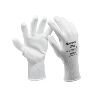 Перчатки защитные White PU, пара, размер 8 {арт. 08 WURTH 0899401108