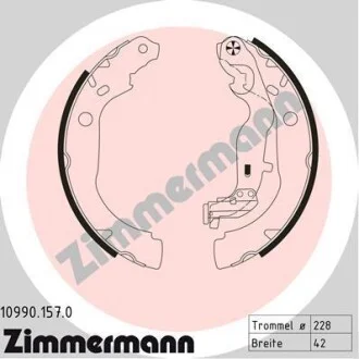 Колодки тормозные барабанные к-кт ZIMMERMANN 109901570