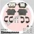 Колодки тормозные дисковые (комплект 4 шт.) ZIMMERMANN 22039.180.2 (фото 1)