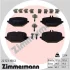 Колодки тормозные дисковые (комплект 4 шт.) ZIMMERMANN 22723.190.2 (фото 1)