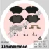 Колодки тормозные дисковые, к-кт ZIMMERMANN 256171852 (фото 1)