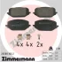 Колодки тормозные дисковые, к-кт ZIMMERMANN 265881802 (фото 1)