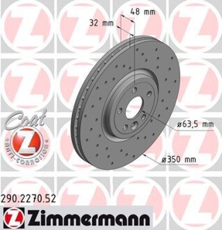 Диск тормозной SPORT Z ZIMMERMANN 290227052